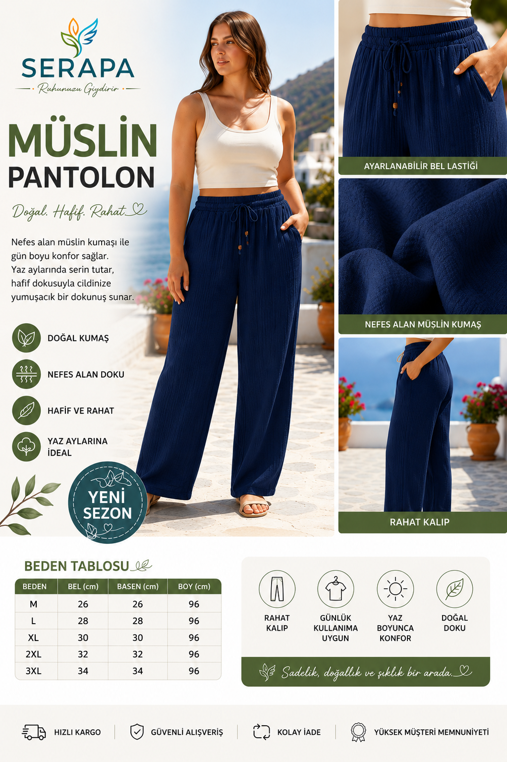 SERAPA Laci Müslin Pant